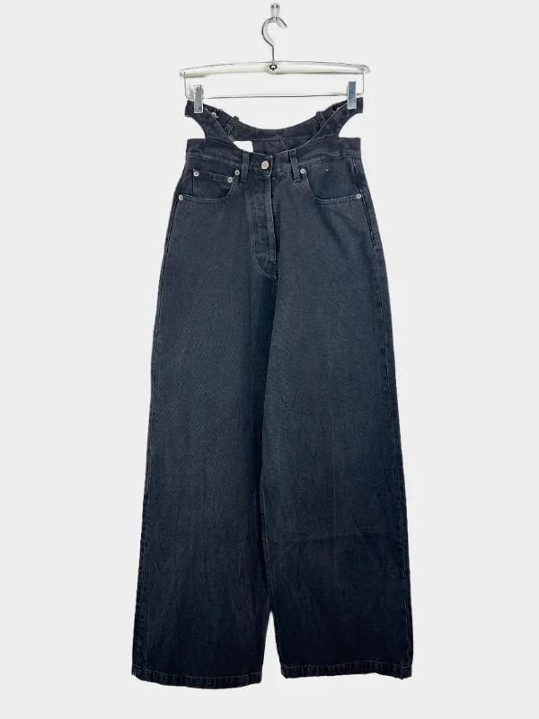 Waist Belt Black Jeans