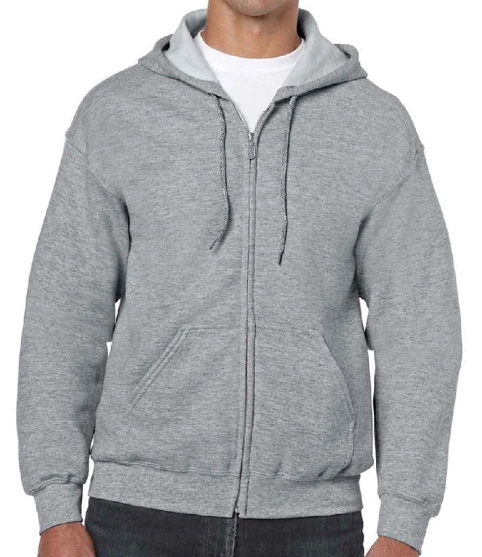 Gildan Heavy Blend™ Zip Hooded Sweatshirt | Sport Grey