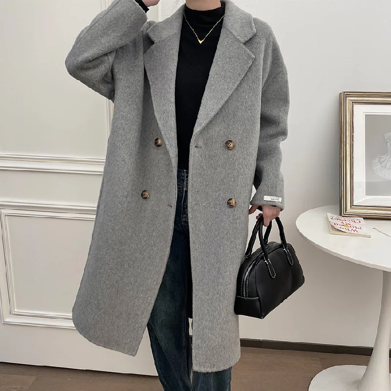 Fashion Women Wool Winter Long Coats