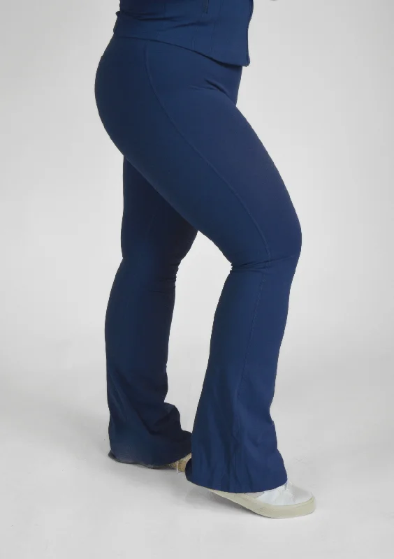 Flared Leggings - Midnight Blue