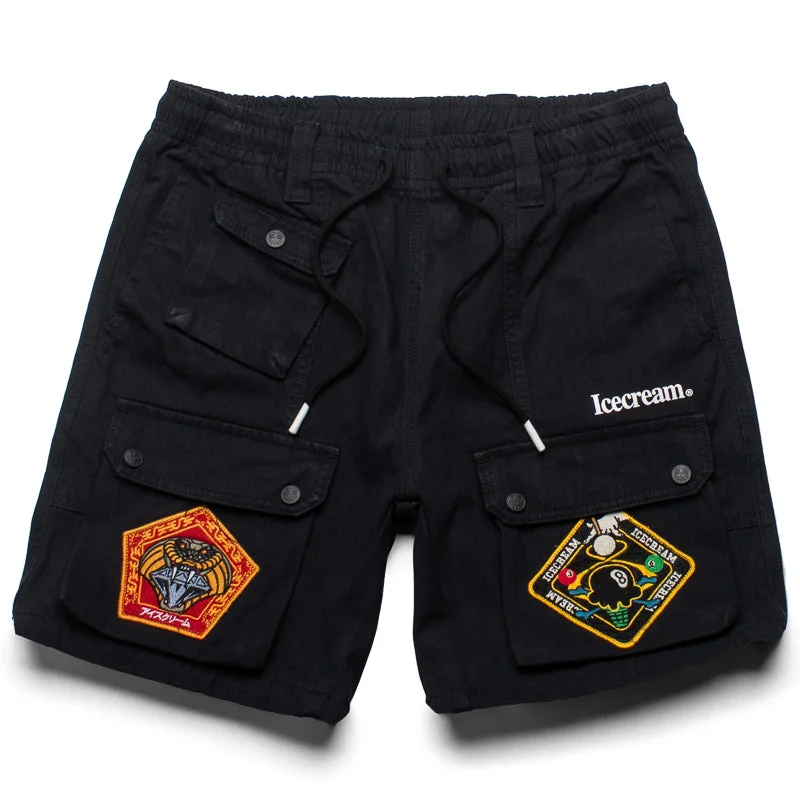 Ice Cream Chopped Shorts - Black