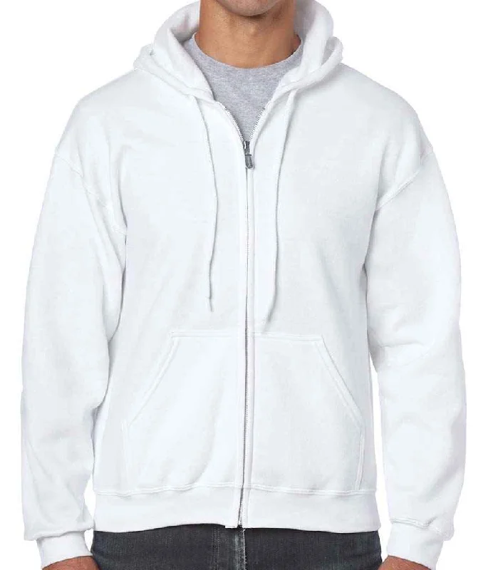 Gildan Heavy Blend™ Zip Hooded Sweatshirt | White