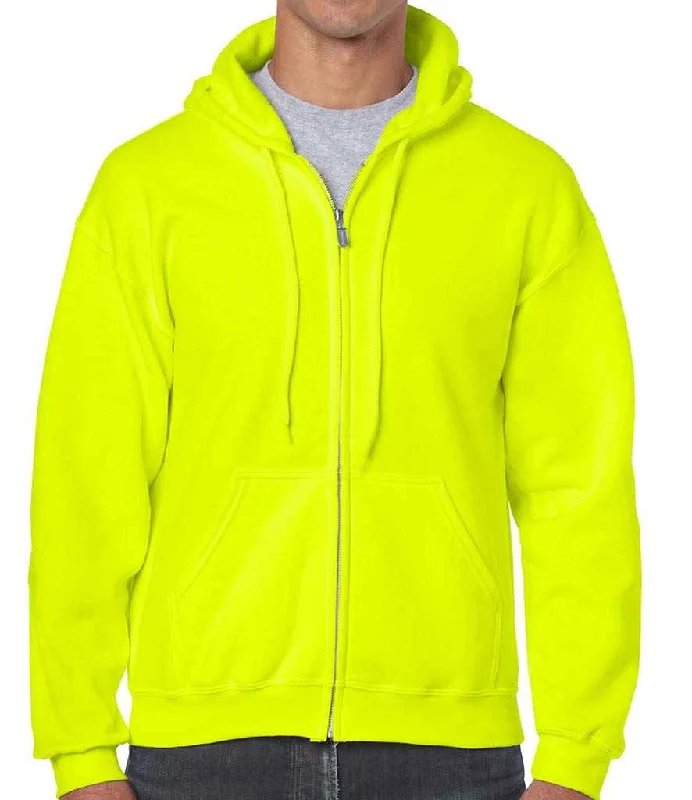 Gildan Heavy Blend™ Zip Hooded Sweatshirt | Safety Green