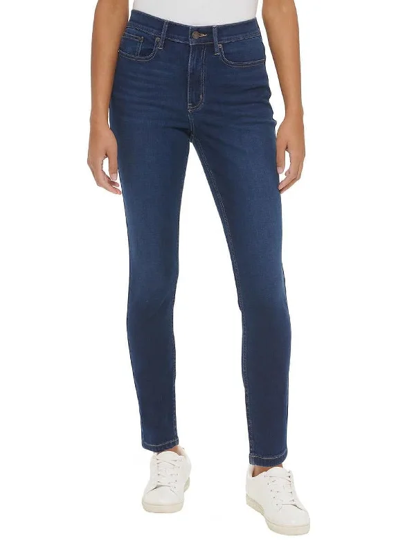 Women's Washed Skinny Jeans,Blue