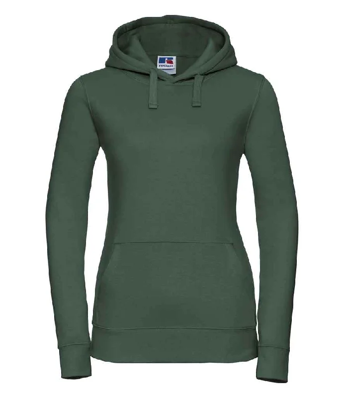 Russell Ladies Authentic Hooded Sweatshirt | Bottle Green