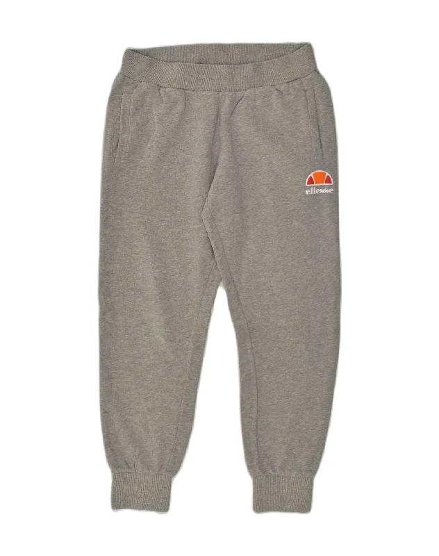 ELLESSE Womens Tracksuit Trousers Joggers UK 10 Small Grey Cotton