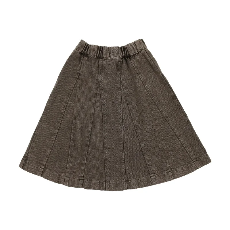 Kin And Kin Taupe Denim Skirt