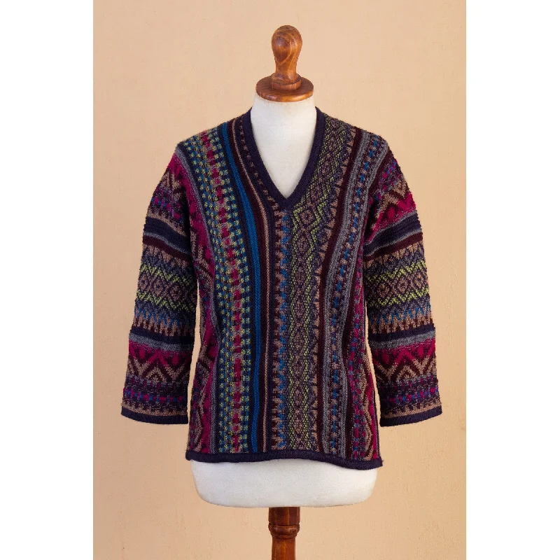 Novica Handmade Andean Threads Blend Sweater