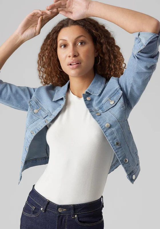 Vero Moda Luna Denim Jacket, Light Blue