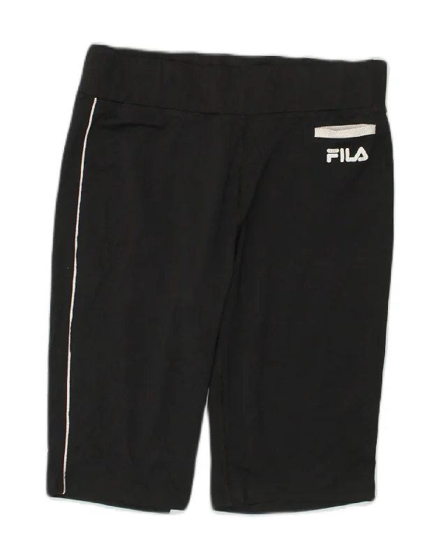 FILA Womens Sport Shorts Medium Black Polyester