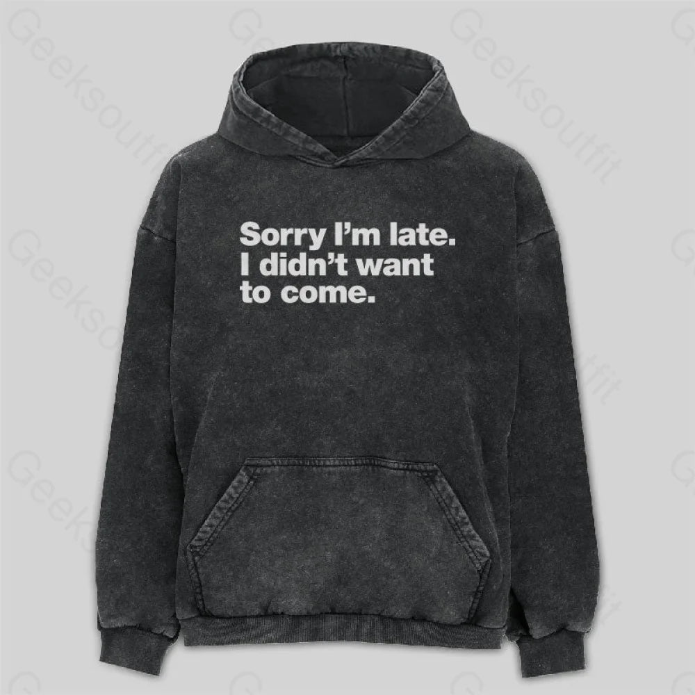 I Didn't Want to Come Washed Hoodie