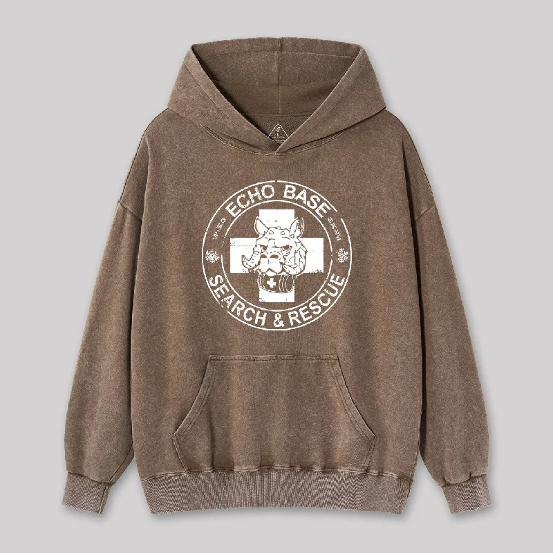 Echo Base Search & Rescue Geek Washed Hoodie