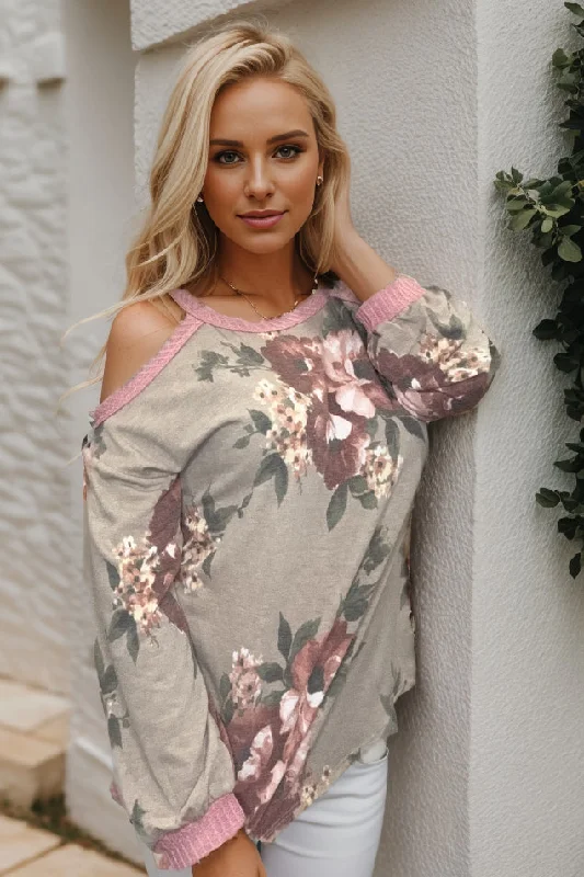 Dusty Floral - Cold Shoulder