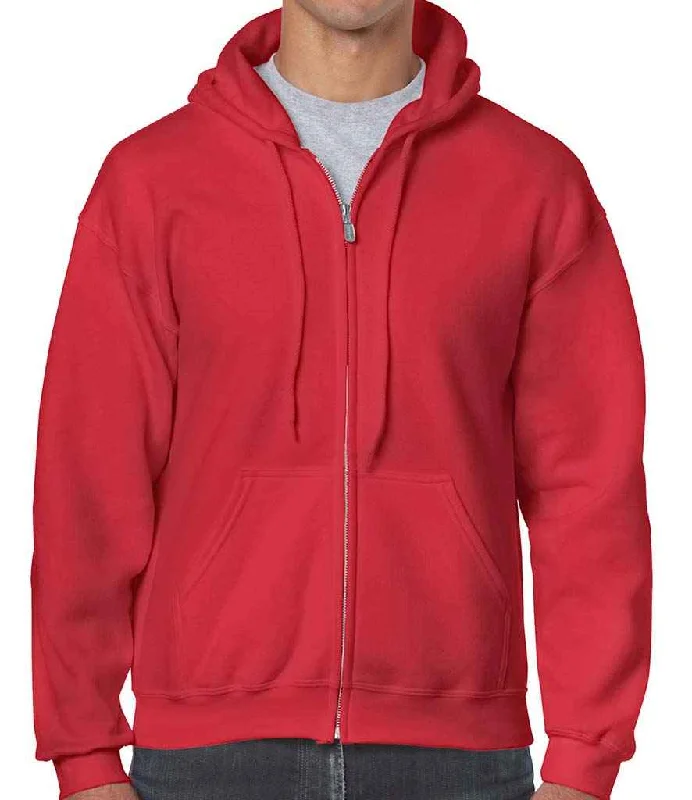 Gildan Heavy Blend™ Zip Hooded Sweatshirt | Red